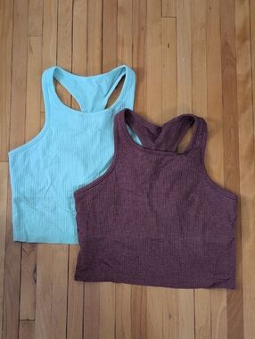 Ebb to Street Cropped Racerback Tank Tops